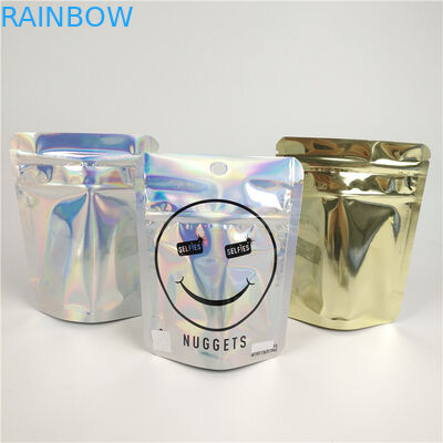 PMS Odporne na zapach torby mylarowe z chwastów Foliowe laminowane torby z zamkiem błyskawicznym CBD