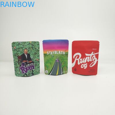 Dostosowane logo Soft Touch 3.5g 7g 14g 28g Torby stojące do ciastek konopnych Kush