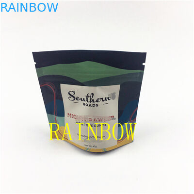 Niestandardowe drukowane 3.5g 7g 28g Suszone kwiatowe ciasteczka jadalne opakowanie odporne na zapach worki na nasiona mylarowe