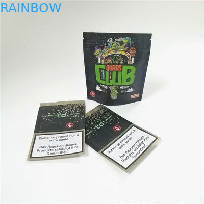 SGS 14g 28g Folia Mylar Zabezpieczona przed dziećmi torba na suwak CMYK 120mic