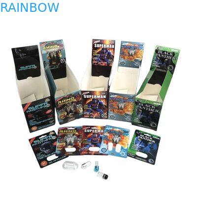 Hologram SGS Sex Pill Blister Card 500k 3D Blister Karta papieru z wyświetlaczem