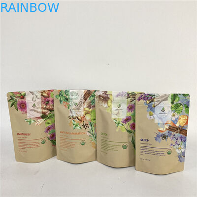 Cmyk 1.2C MPET Stand Up Zipper Pouch 1.5C PA na herbatę / kawę