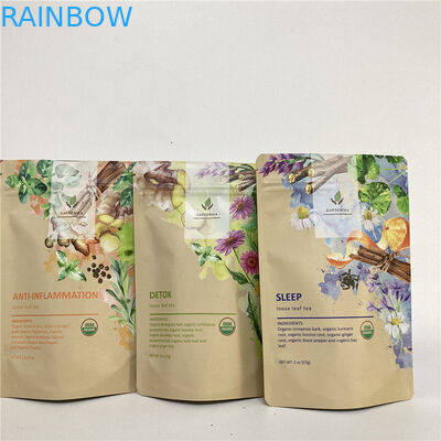 Cmyk 1.2C MPET Stand Up Zipper Pouch 1.5C PA na herbatę / kawę