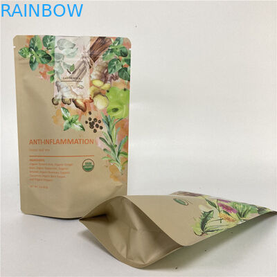 Cmyk 1.2C MPET Stand Up Zipper Pouch 1.5C PA na herbatę / kawę