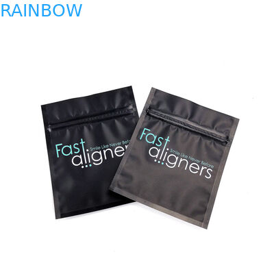 Invisible Aligners CMYK MOPP Wielokrotnego użytku torby Mylar 120mic z przezroczystą szybą przednią