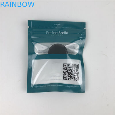 Invisible Aligners CMYK MOPP Wielokrotnego użytku torby Mylar 120mic z przezroczystą szybą przednią