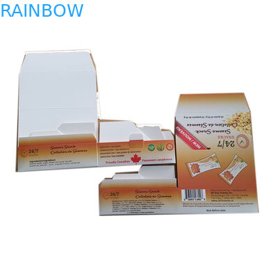 Snack ISO CMYK Display Opakowanie papierowe 350G Ivory Board vmpet