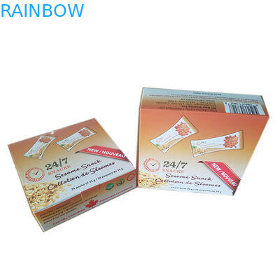 Snack ISO CMYK Display Opakowanie papierowe 350G Ivory Board vmpet