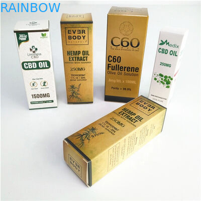 SGS CMYK Papierowe pudełka do pakowania kosmetyków 2 uncje 60 ml 30 ml tłoczenie folią