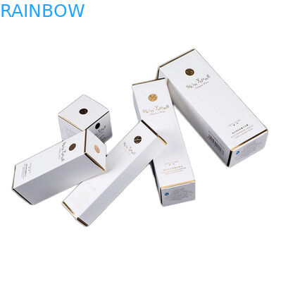 SGS CMYK Papierowe pudełka do pakowania kosmetyków 2 uncje 60 ml 30 ml tłoczenie folią