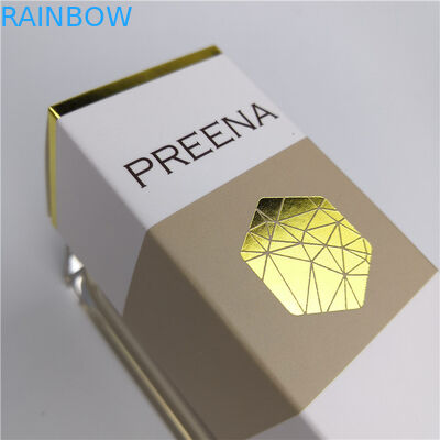 SGS CMYK Papierowe pudełka do pakowania kosmetyków 2 uncje 60 ml 30 ml tłoczenie folią