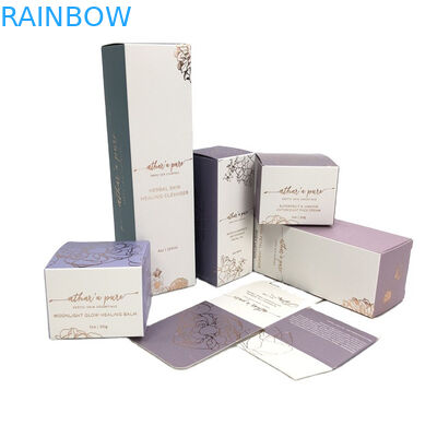 SGS CMYK Papierowe pudełka do pakowania kosmetyków 2 uncje 60 ml 30 ml tłoczenie folią