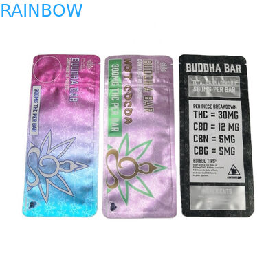 SGS 120mic MOPP Odporna na dzieci torba Mylar 500 mg VMPET Candy Edibles