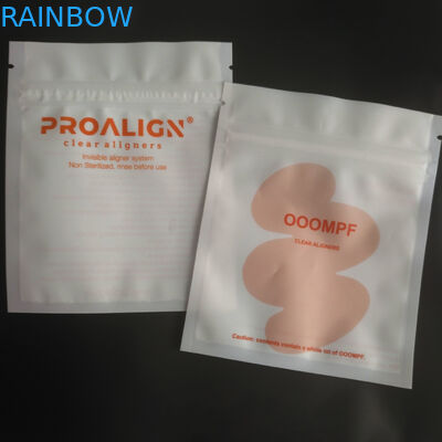 MOPP Vmpet Plastikowe opakowanie z zamkiem błyskawicznym Matowe zęby Clear Aligners ISO