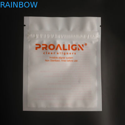 MOPP Vmpet Plastikowe opakowanie z zamkiem błyskawicznym Matowe zęby Clear Aligners ISO