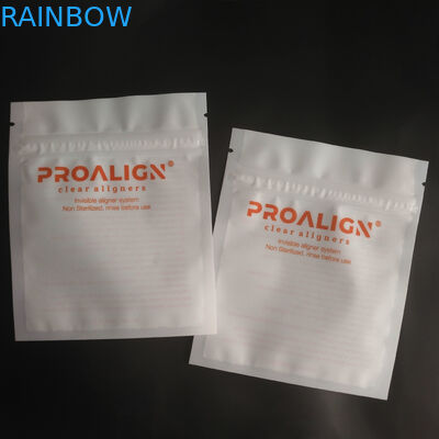 MOPP Vmpet Plastikowe opakowanie z zamkiem błyskawicznym Matowe zęby Clear Aligners ISO