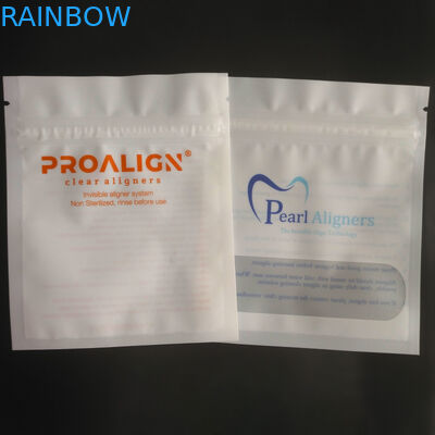 MOPP Vmpet Plastikowe opakowanie z zamkiem błyskawicznym Matowe zęby Clear Aligners ISO