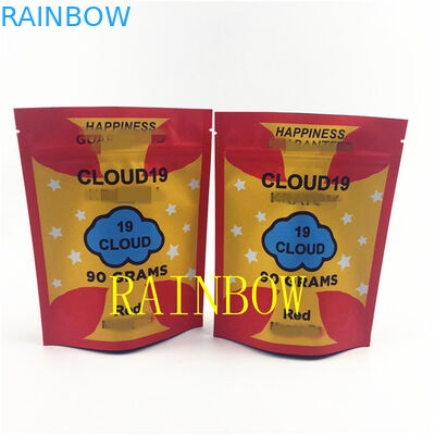 FDA 120mic Plastikowe torby na ciastka Mylar Edibles VMPET Folia nasienna na suwak