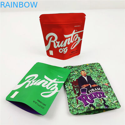 SGS 100mic CMYK Biodegradowalne torby odporne na zapachy Możliwość wielokrotnego zamykania VMPET MOPP