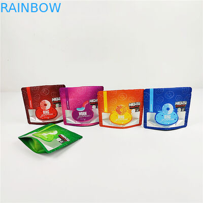 3.SA8000 QS CBD Druk wklęsły Woreczki odporne na zapach 100mic Matte Clear Mylar Bags