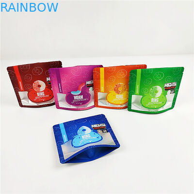 3.SA8000 QS CBD Druk wklęsły Woreczki odporne na zapach 100mic Matte Clear Mylar Bags