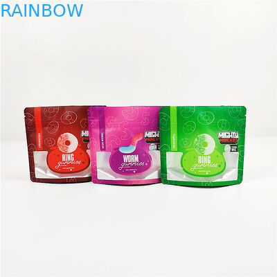 3.SA8000 QS CBD Druk wklęsły Woreczki odporne na zapach 100mic Matte Clear Mylar Bags