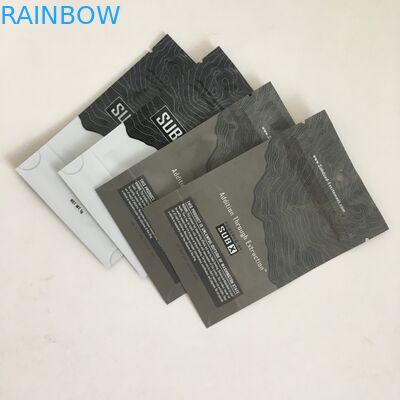 Odporne na zapach torebki stojące torby mylarowe z zamkiem błyskawicznym 1g plastikowe torebki z kwiatem konopi z otworem na wieszak przezroczyste okno