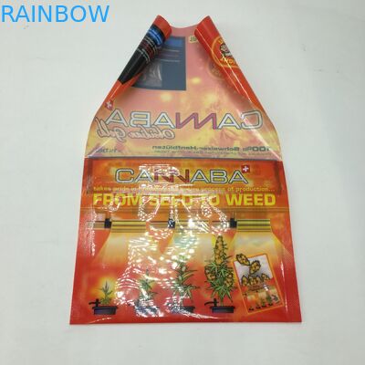 Kieszenie CBD Wrapper Płaskie ZIplock Torby do pakowania liści tytoniu w cygarach Plastikowe torby do pakowania Mylar