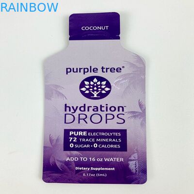 Druk cyfrowy Niestandardowy kształt Małe plastikowe płaskie torby CBD Gummy Candy Snack Pouch Saszetka z masłem orzechowym