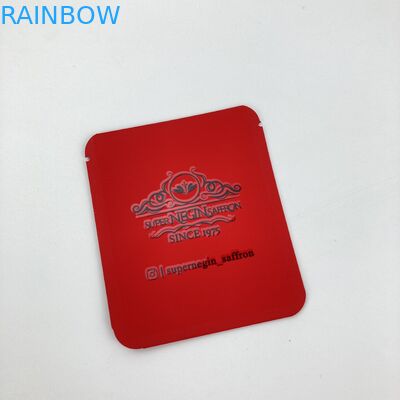 NISKI MOQ 500 sztuk jadalne torby mylarowe niestandardowe drukowane torby foliowe torby do pakowania żywności na suche krokusy szafranowe i herbatę