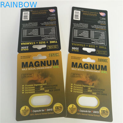 ISO Magnum Sex Pills Packaging CMRK Rhino 69 Male Enhancement Blister Cards