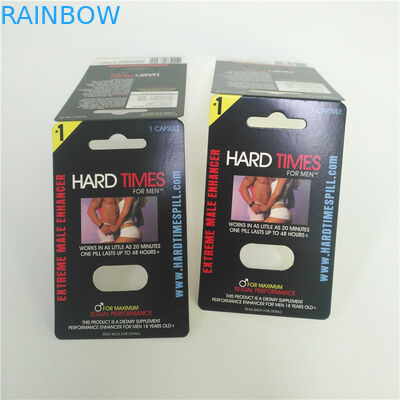 Pulp Molding 3d Effect Sex Pills Packaging Rhino 69 Man Blister Cards