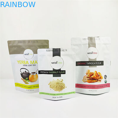 100mic CMYK Plastikowe woreczki do pakowania Cereal ISO Gravure Mylar Stand Up Pouch