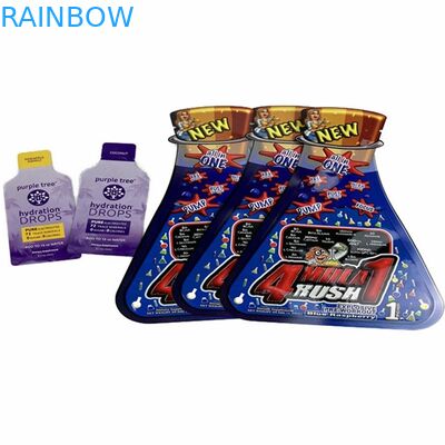 Specjalny kształt niestandardowego nadruku Mylar Soft Touch Plastic Packs Delta 8 Jadalny pokrowiec kosmetyczny szampon w saszetce