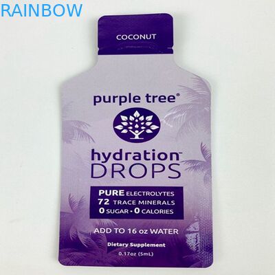 Specjalny kształt niestandardowego nadruku Mylar Soft Touch Plastic Packs Delta 8 Jadalny pokrowiec kosmetyczny szampon w saszetce