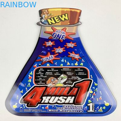 Specjalny kształt niestandardowego nadruku Mylar Soft Touch Plastic Packs Delta 8 Jadalny pokrowiec kosmetyczny szampon w saszetce