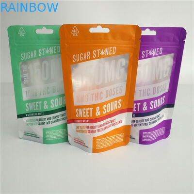 Niestandardowe Drukowane Konopie Folia Sliver Folia Mylar Weeds Vape Pen Pack Gummies Cukierki Woreczki CBD Torba Do Pakowania Kapsułek