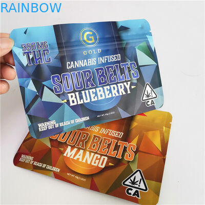 1g 4g 7g 10g Folia Aluminiowa Kumple Torba Do Pakowania Gumki CBD woreczek delta 8 Zapach Odporny Na Zamek Z Zamkiem Błyskawicznym