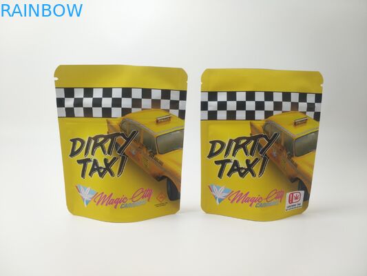 4X6 cali Mylarowe torby Ziplock Wyściełane folią szwajcarskie chwasty THC CBD