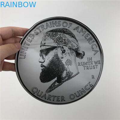 Miękkie w dotyku plastikowe opakowanie 3,5g torby mylarowe wycinane nieregularne woreczki z okrągłym kształtem Ziplock 7g woreczki na ciastka