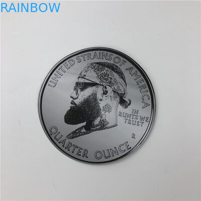 Miękkie w dotyku plastikowe opakowanie 3,5g torby mylarowe wycinane nieregularne woreczki z okrągłym kształtem Ziplock 7g woreczki na ciastka