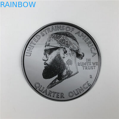 Miękkie w dotyku plastikowe opakowanie 3,5g torby mylarowe wycinane nieregularne woreczki z okrągłym kształtem Ziplock 7g woreczki na ciastka