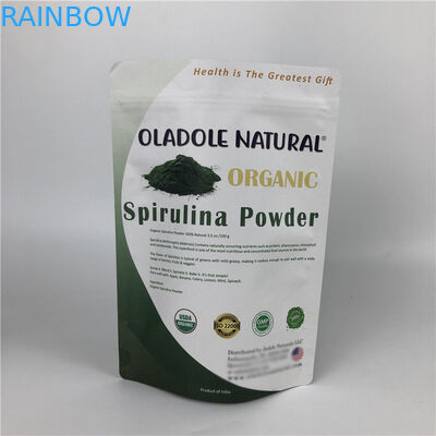 Niestandardowe drukowanie chipów Zip Lock Stand Up Pouch Białe torby papierowe Kraft