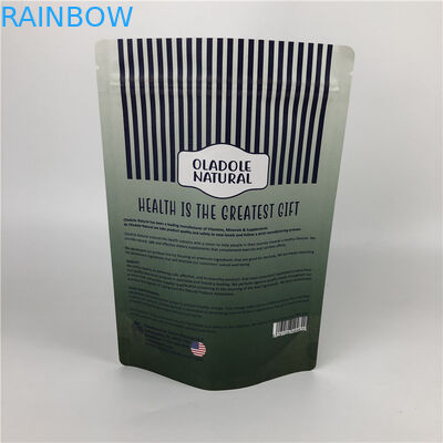 Niestandardowe drukowanie chipów Zip Lock Stand Up Pouch Białe torby papierowe Kraft