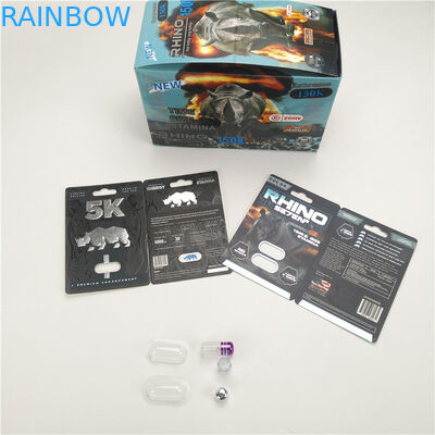 200mic Pills Karta graficzna Poprawa wydajności męskiej RHINO 8 11 25 CMYK