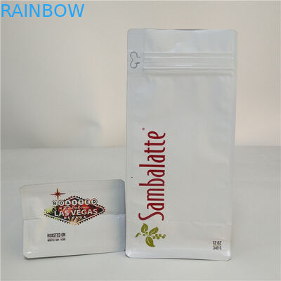 Woreczki z zaworem odgraniczającym Dolny klin z zamkiem błyskawicznym 110 mikronów Matowy CMYK MOPP