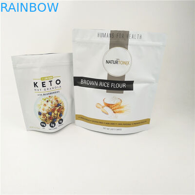 CMYK CPP Zamykana torba Mylar Matowa stojąca na zamek błyskawiczny Doypack 120mic MOPP