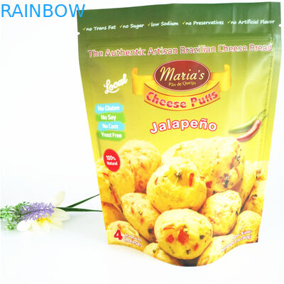 110mic zamykane torby na zamek błyskawiczny CMYK Plastikowy Popcorn Stand Up 1.2C MPET