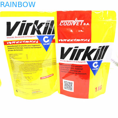 CMYK MOPP Plastikowe woreczki odporne na zapach Popcorn Stand Up 110mic