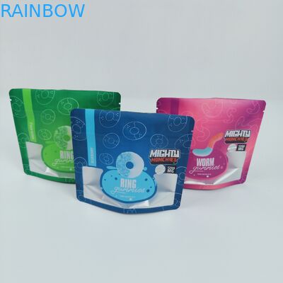 10C wklęsła torba na zamek błyskawiczny Die Cut 3,5g 7g Weed Hemp MOPP 120mic